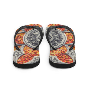 Lava Stone - 3D Mandala Flip-Flops