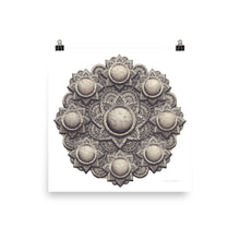 Load image into Gallery viewer, Stone Flower 3D Mandala Premium Poster
