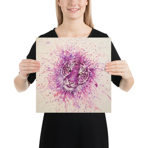 Purple Tiger Poster - Premium