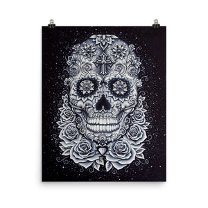 Crystal Skull Premium Poster by Baz Furnell