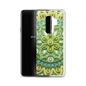 Green Flower 3D Mandala Samsung Case
