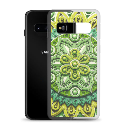 Green Flower 3D Mandala Samsung Case