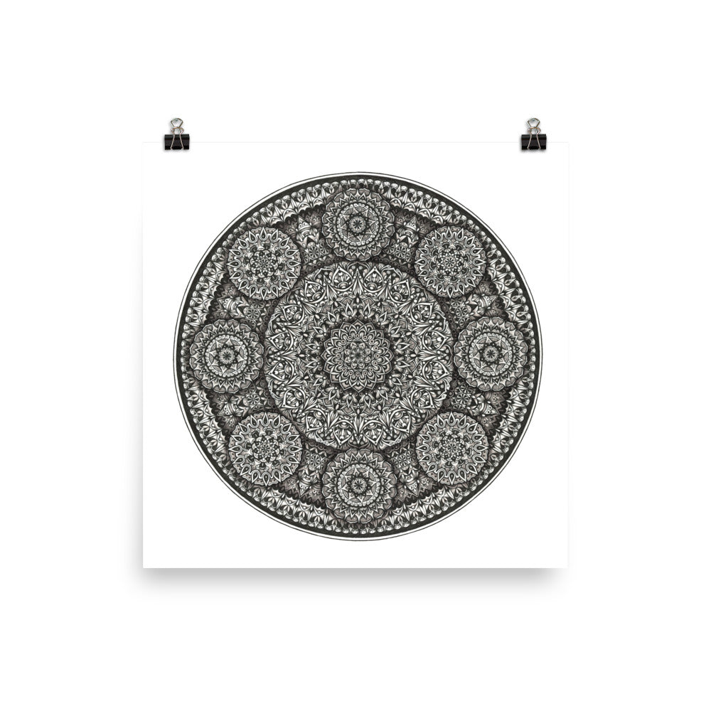 Plate Mandala Poster - Premium Paper
