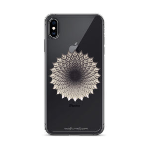 Black Hole 3D Mandala iPhone Case by Baz Furnell