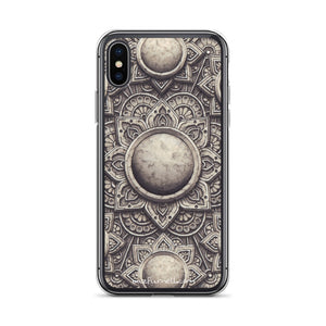 Stone Flower 3D Mandala iPhone Case