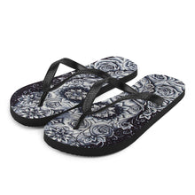 Load image into Gallery viewer, Crystal Skull Flip-Flops by Baz Furnell