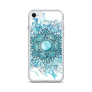Blue Lilly iPhone Case