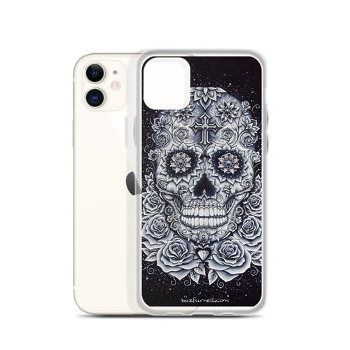 Crystal Skull by Baz Furnell iPhone Case