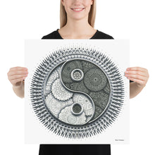 Load image into Gallery viewer, Limited Edition Yin &amp; Yang Mandala Print by Baz Furnell 