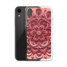 Load image into Gallery viewer, Red Petal 3D Mandala iPhone Case