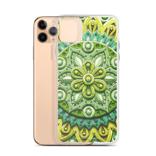 Load image into Gallery viewer, Green Flower 3D Mandala iPhone Case