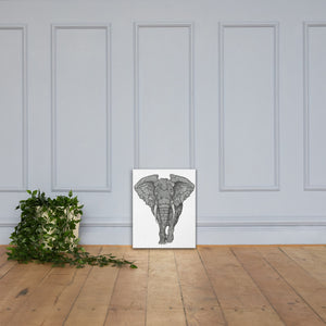 Three Elephant Canvas