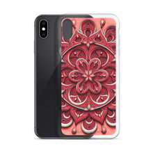 Load image into Gallery viewer, Red Petal 3D Mandala iPhone Case