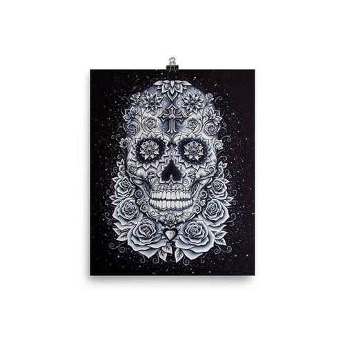 Crystal Skull Premium Poster by Baz Furnell