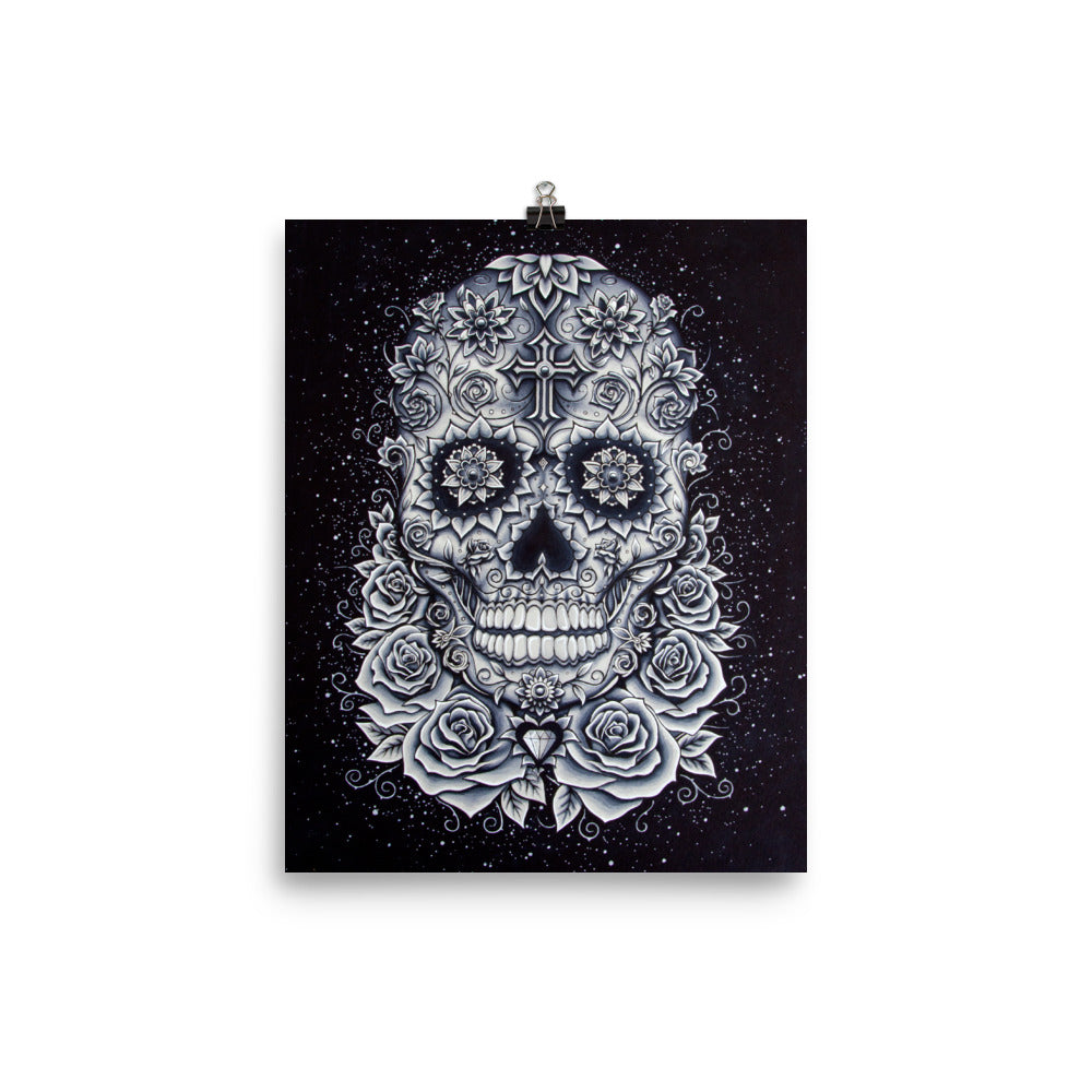 Crystal Skull Premium Poster by Baz Furnell