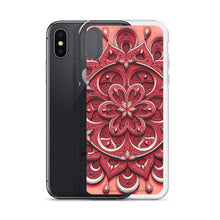 Load image into Gallery viewer, Red Petal 3D Mandala iPhone Case