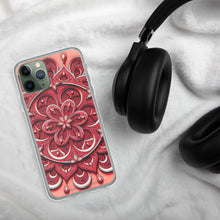Load image into Gallery viewer, Red Petal 3D Mandala iPhone Case