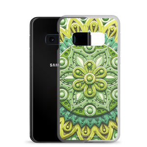 Green Flower 3D Mandala Samsung Case