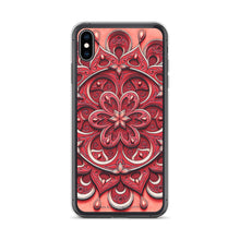 Load image into Gallery viewer, Red Petal 3D Mandala iPhone Case