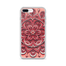 Load image into Gallery viewer, Red Petal 3D Mandala iPhone Case