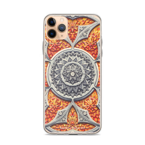 Lava Stone 3D Mandala iPhone Case