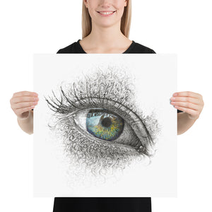 Eye (Colour) Poster - Premium Paper