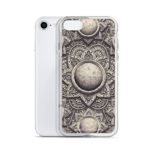 Stone Flower 3D Mandala iPhone Case