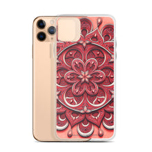Load image into Gallery viewer, Red Petal 3D Mandala iPhone Case