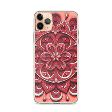 Load image into Gallery viewer, Red Petal 3D Mandala iPhone Case