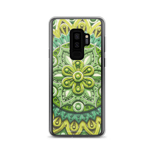 Green Flower 3D Mandala Samsung Case