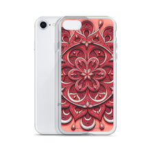 Load image into Gallery viewer, Red Petal 3D Mandala iPhone Case