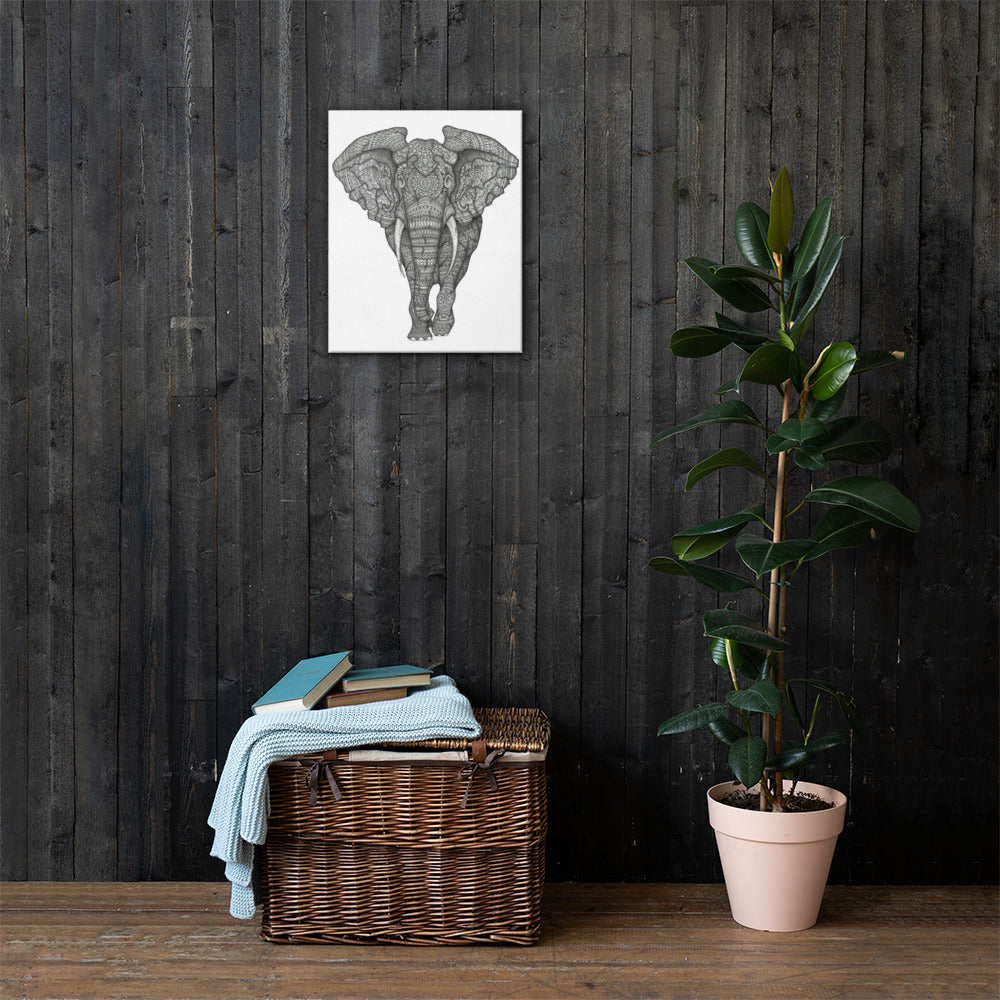 Three Elephant Canvas