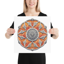 Load image into Gallery viewer, Lava Stone 3D Mandala Premium Poster