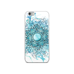 Blue Lilly iPhone Case