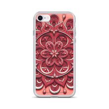Load image into Gallery viewer, Red Petal 3D Mandala iPhone Case