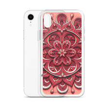 Load image into Gallery viewer, Red Petal 3D Mandala iPhone Case