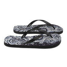 Load image into Gallery viewer, Crystal Skull Flip-Flops by Baz Furnell
