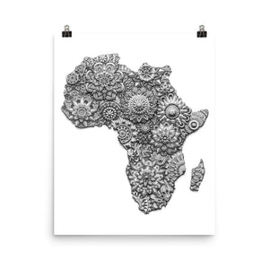 Africa 3D Mandala Poster - Premium Paper