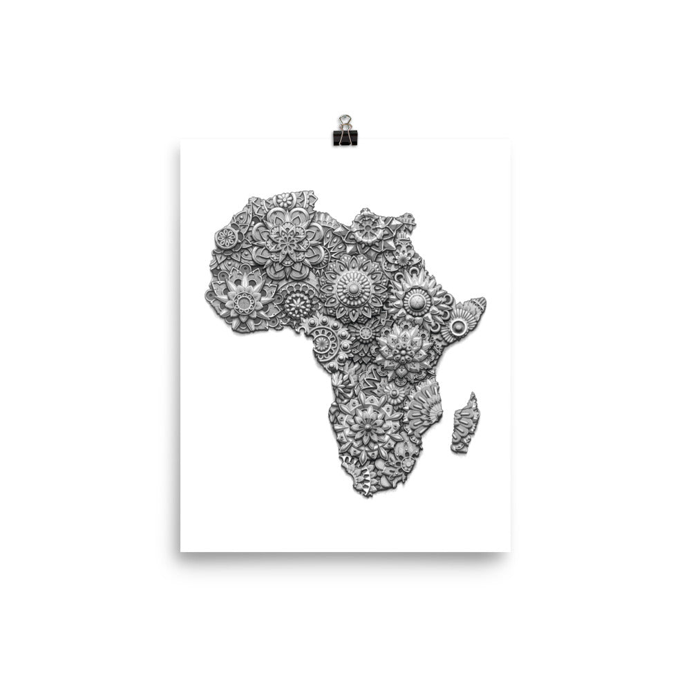 Africa 3D Mandala Poster - Premium Paper